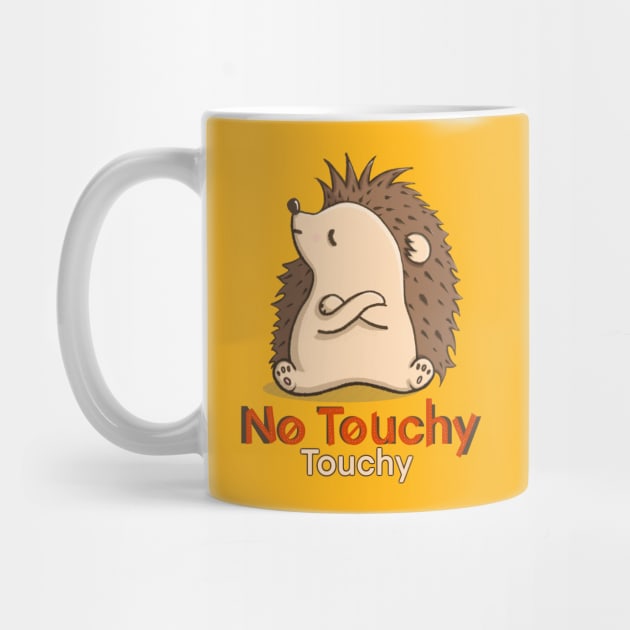 No Touchy, please! Hedgehog - Yellow by Creasorz